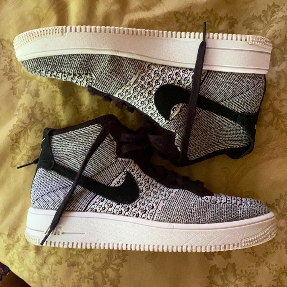 Knit Nike high top AF 1s